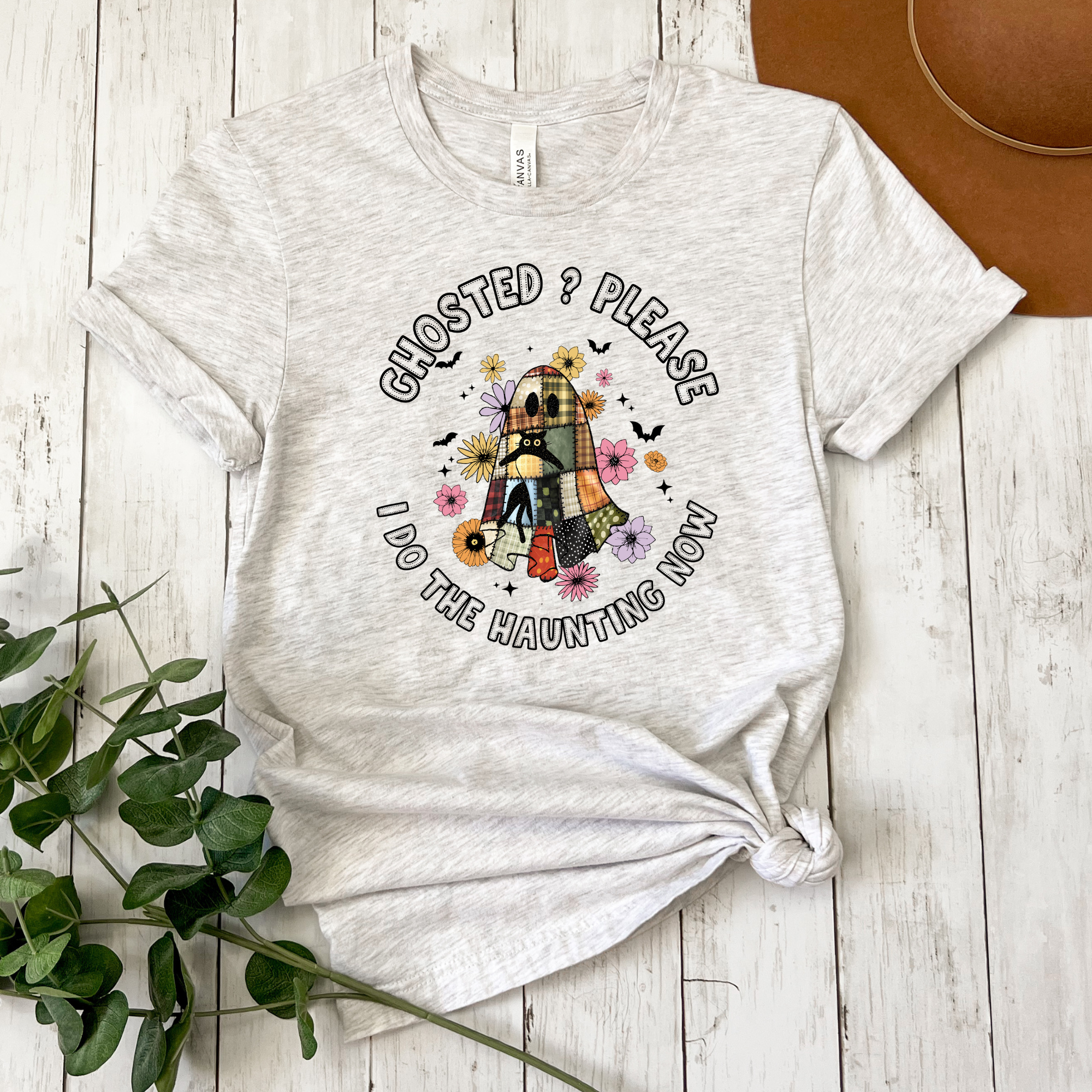 "I Do the Haunting Now” – Sassy Ghosted Quote Shirt