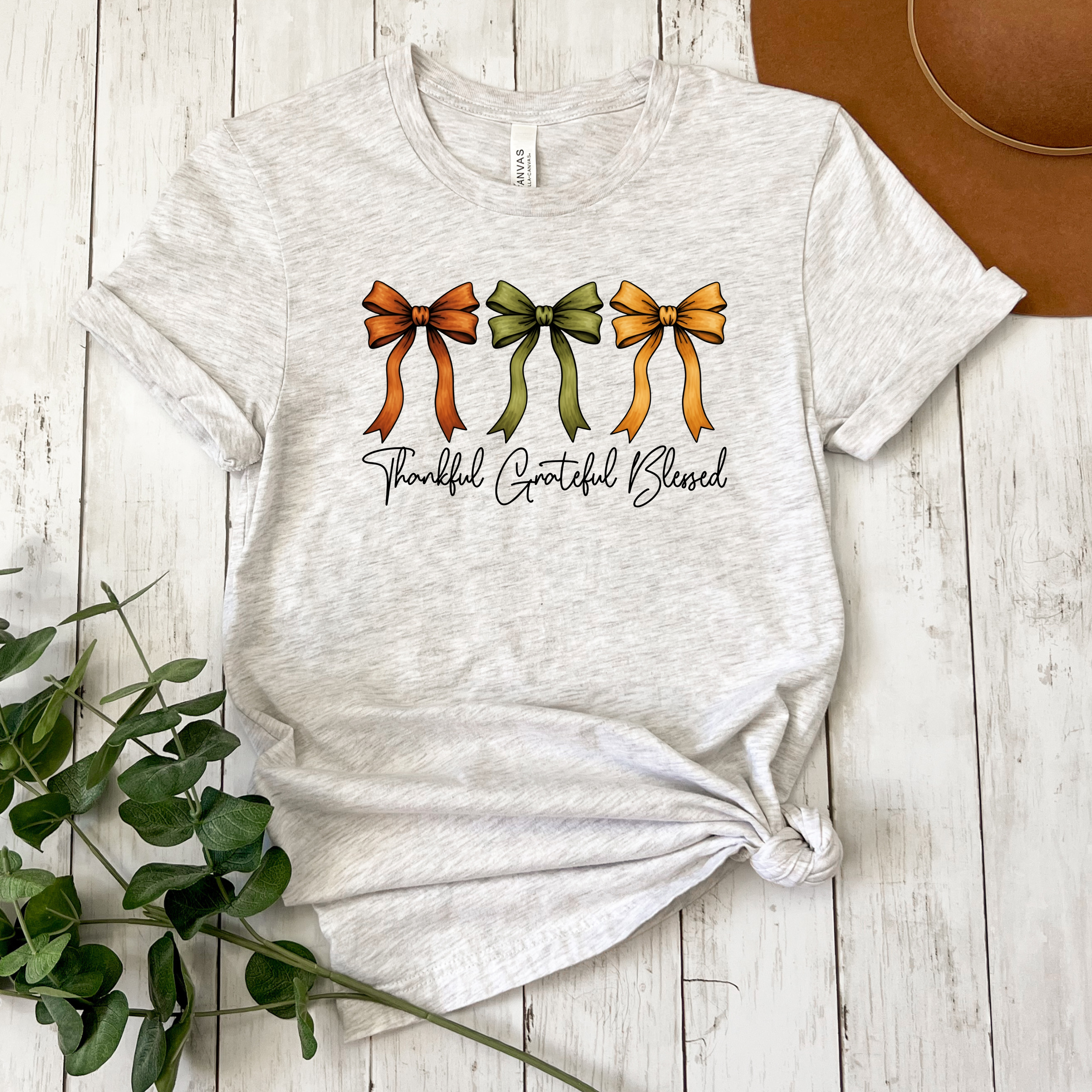 Grateful Thankful Blessed Tee  Faith & Gratitude Shirt