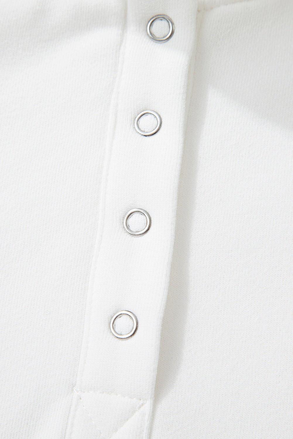 Beau Blue Colorblock Snap Buttons Pullover Sweatshirt