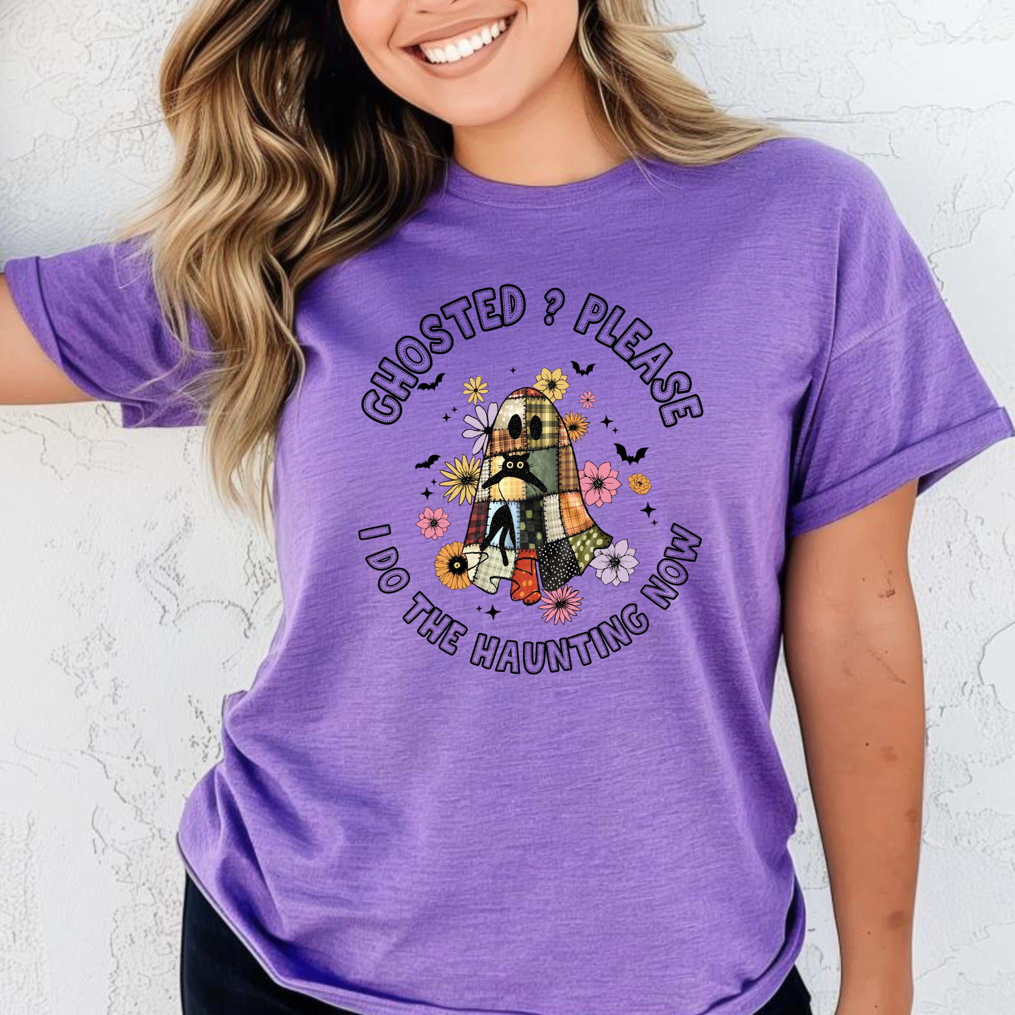 "I Do the Haunting Now” – Sassy Ghosted Quote Shirt